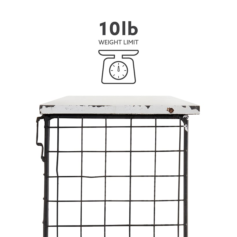 Four Cubby Wall Shelf with Hooks