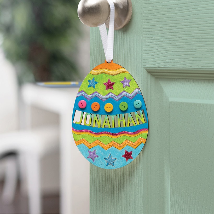 Personalized Easter DIY Wood Egg