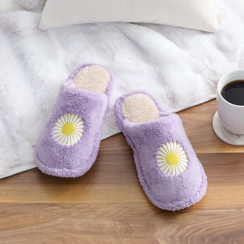 Daisy Plush Slippers