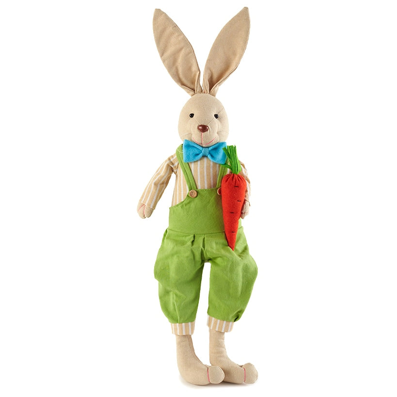 Easter Country Bunnies, Decorative Carrot Garland, or Carrot Wreath