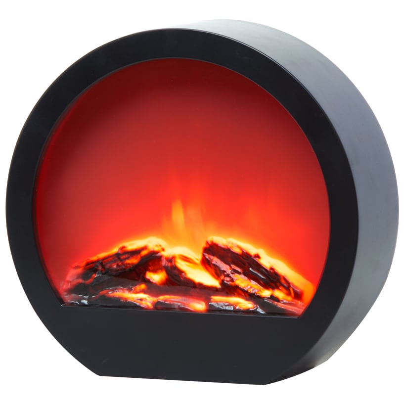 LED Simulated Flame Indoor Decorative Fireplace with 6-Hour Timer