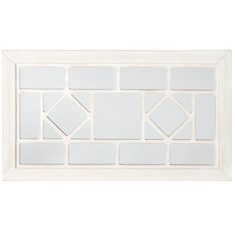Decorative Wood Rectangular Mirror - White, Black, or Brown