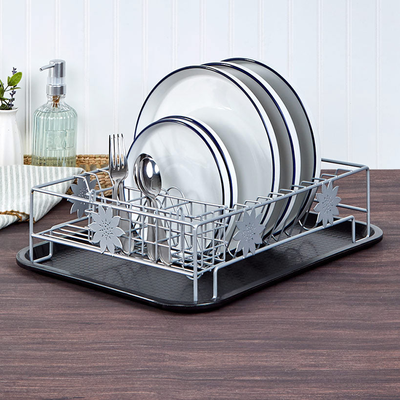 Sunflower Kitchen Décor - Dishrack, Utensil Holder, Paper Towel Holder