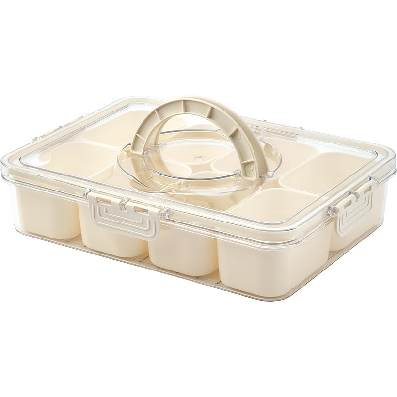 Snackle Box Divided Serving Tray with Lid