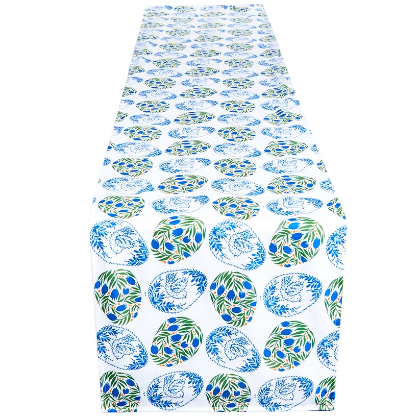Easter Floral Egg Table Runner or Set of 4 Placemats