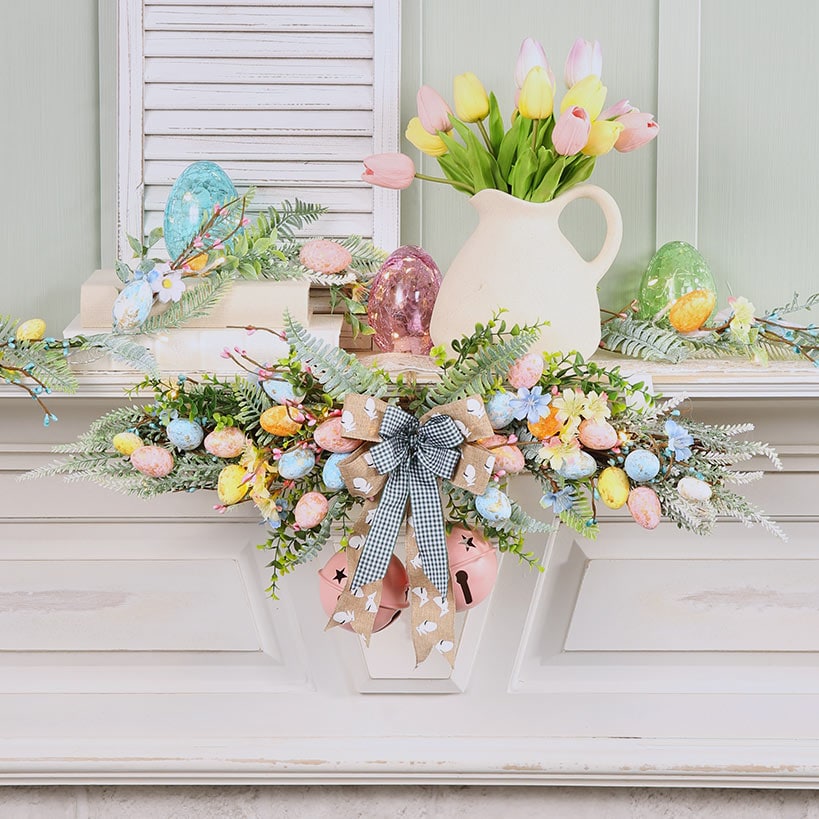 Easter Egg Pastel Lighted Swag Or Garland - Battery Operated#select-item_swag