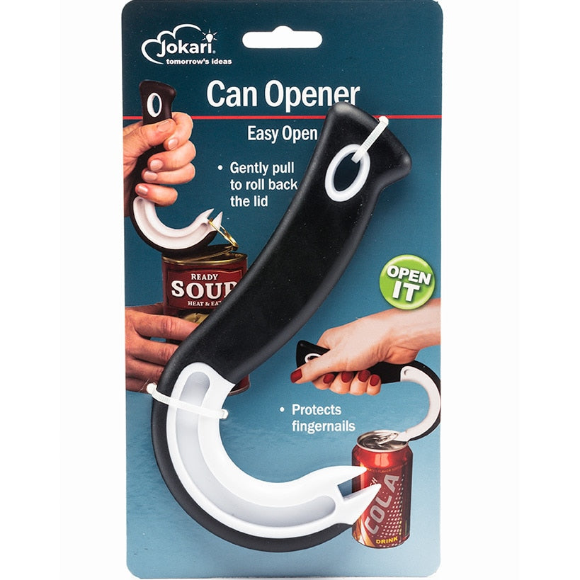 Easy Open J-Shaped Can Opener