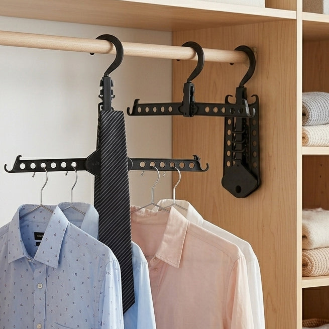 Collapsible Clothes Hanger for Closet - Set of 3