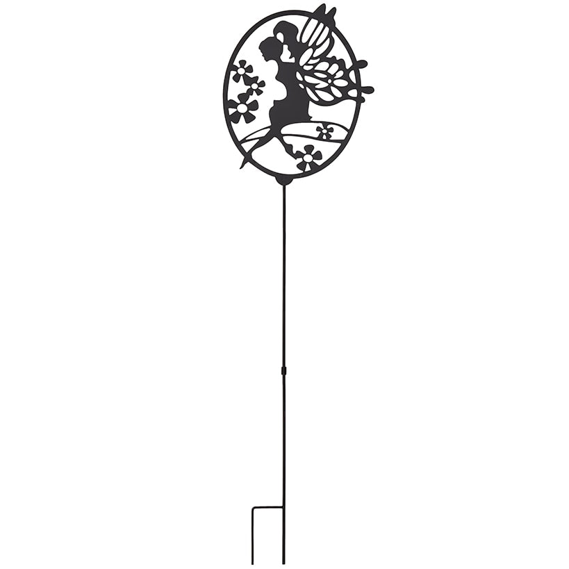 Fairy Garden Silhouette Stake – Decorative Outdoor Accent