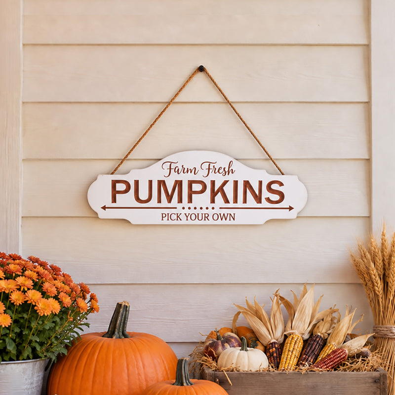 Farm Fresh Pumpkins Sign Fall Decor