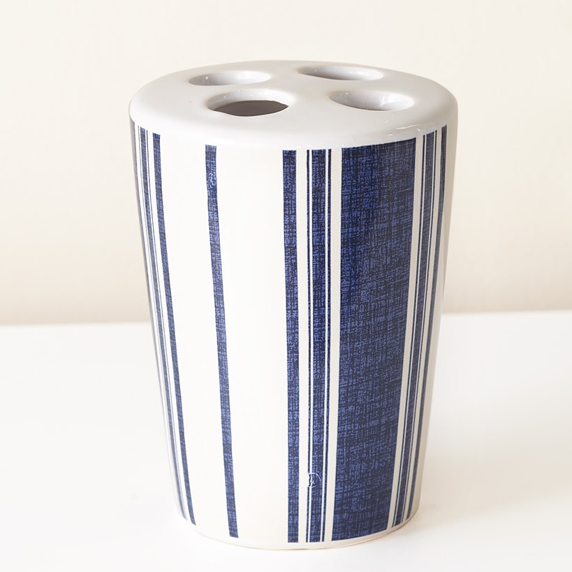 Farmhouse Multi-Stripe Bath Collection#select-item_toothbrush-holder