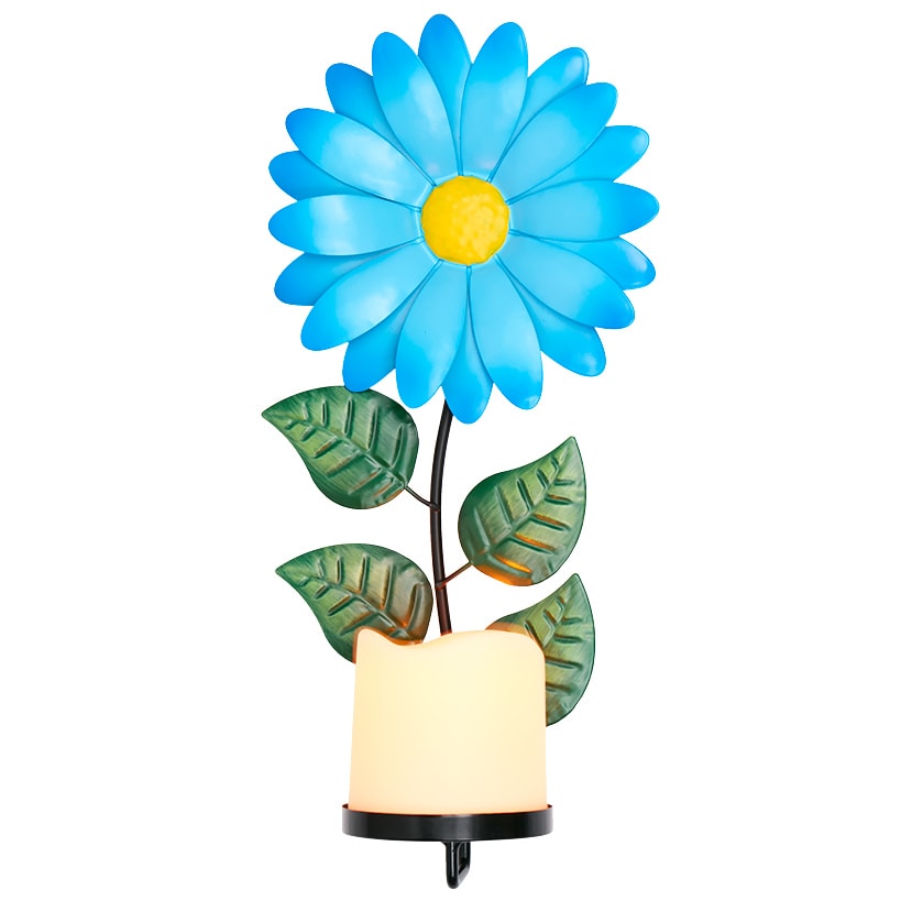 Sconce Flower LED Candle In Daisy Forget Me Not Hibiscus Or Sunflower