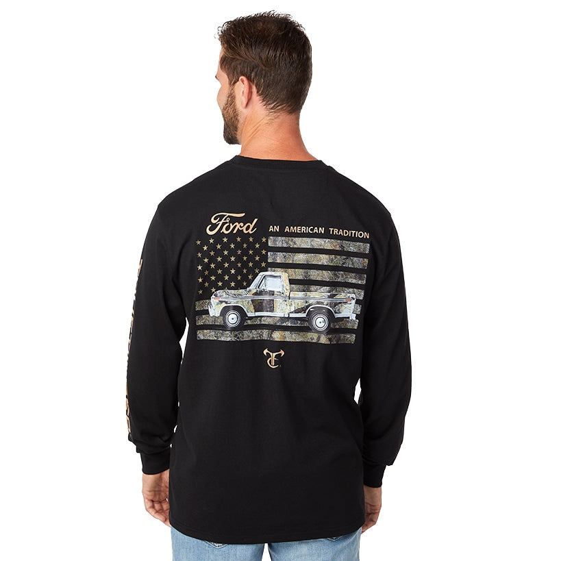 Men's Ford Car Long Sleeve Graphic T-Shirt