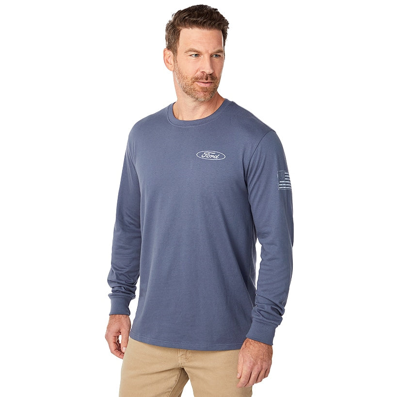 Men's Ford Car Long Sleeve Graphic T-Shirt