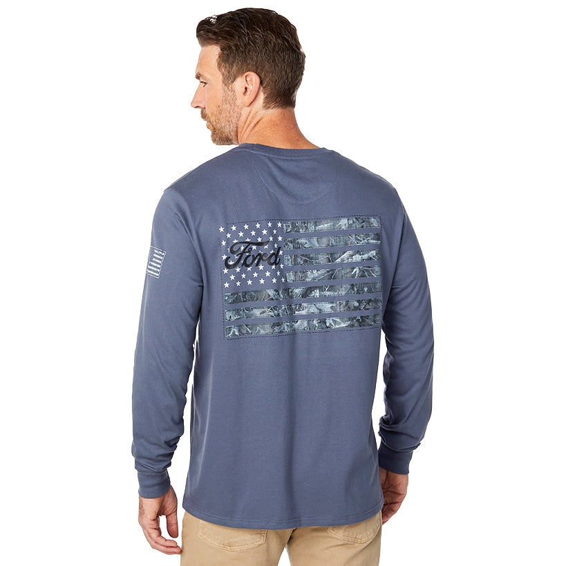 Men's Ford Car Long Sleeve Graphic T-Shirt