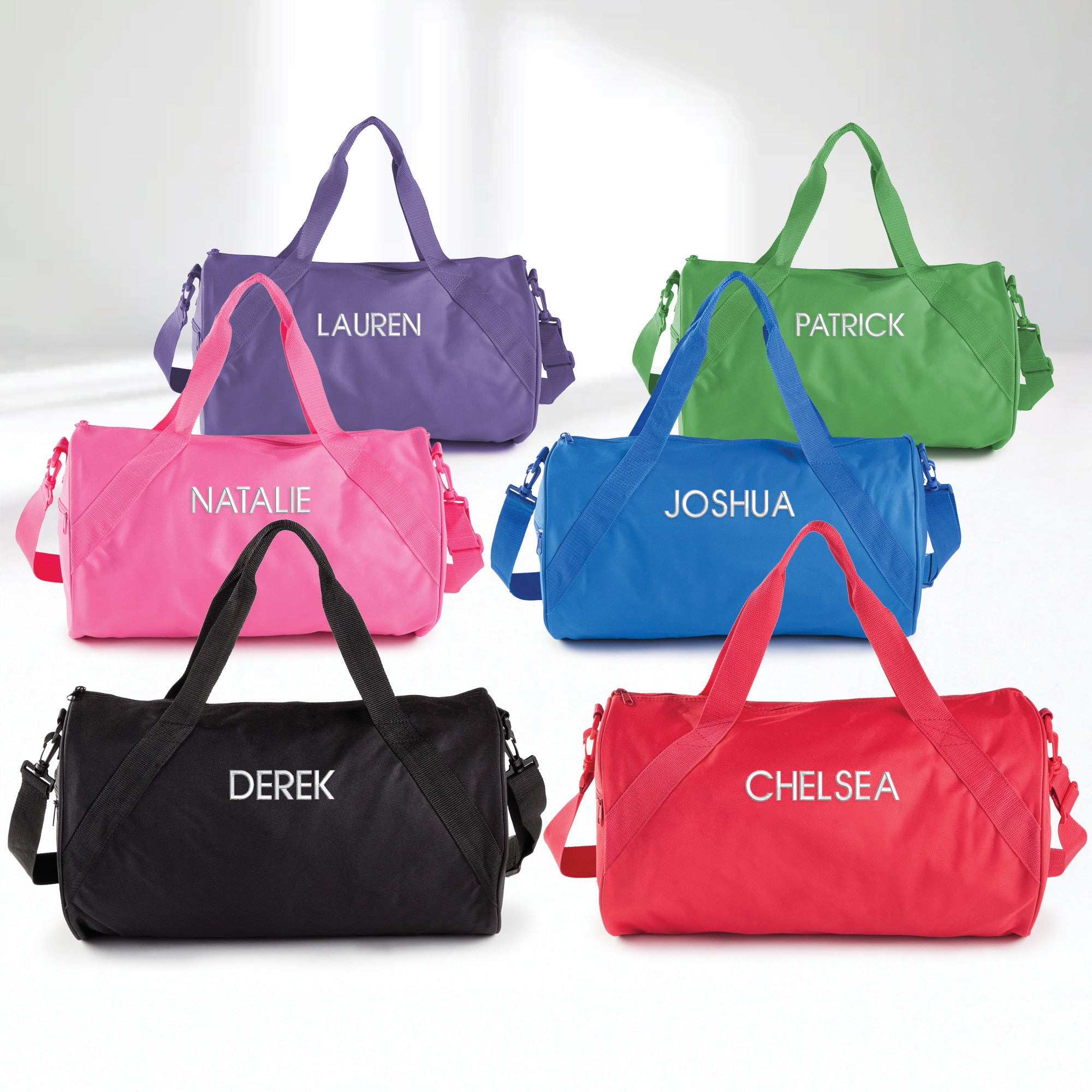 Personalized Travel Bag with White Block Name