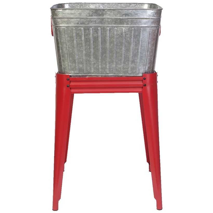 Planter Beverage Tub Two In One Galvanized With Bottle Opener