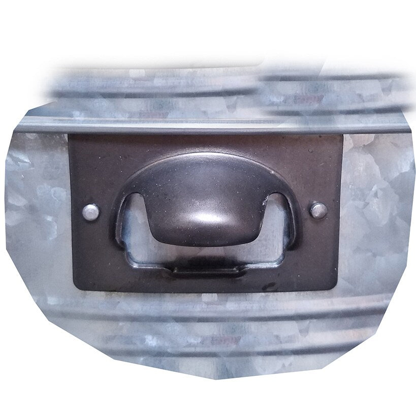 Planter Beverage Tub Two In One Galvanized With Bottle Opener