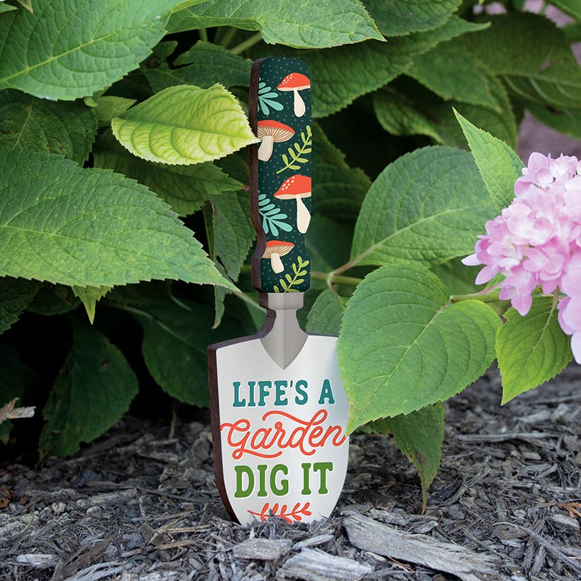 Garden Shovel Sign with Saying – Perfect for Planters and Beds