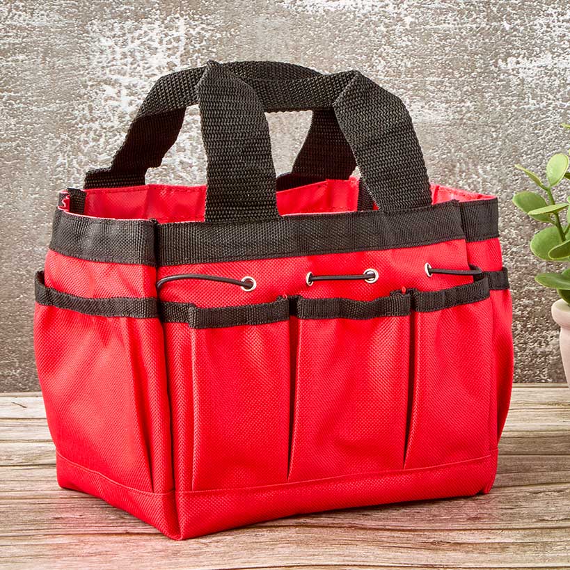 Garden Tool Caddy Bag In Green, Red Or White/Navy