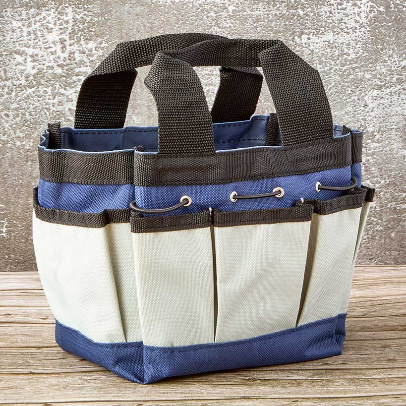 Garden Tool Caddy Bag In Green, Red Or White/Navy