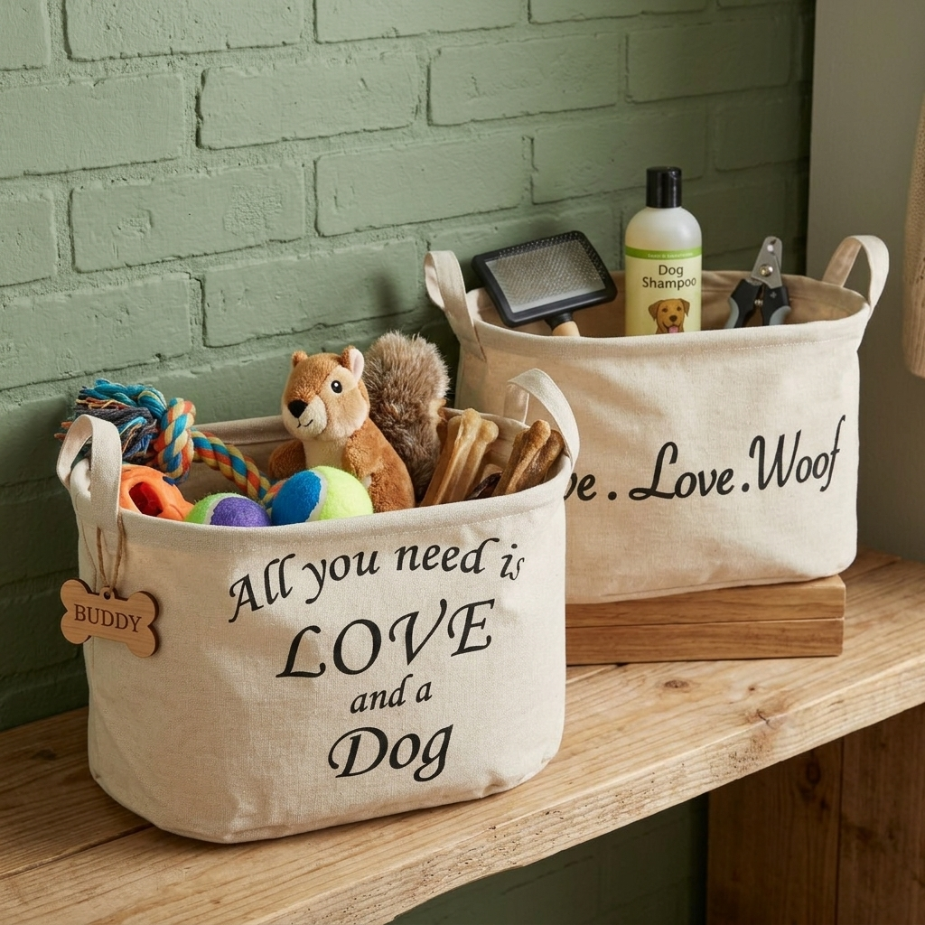 Pet Storage Bins Set of 2