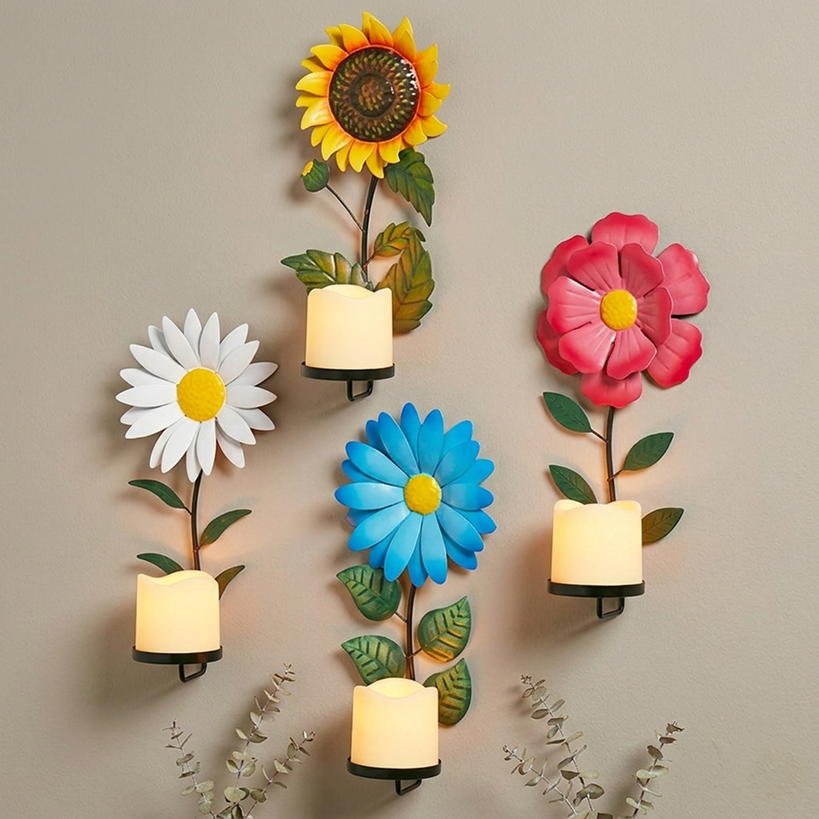 LED Candle Sconce Flower | The Lakeside Collection