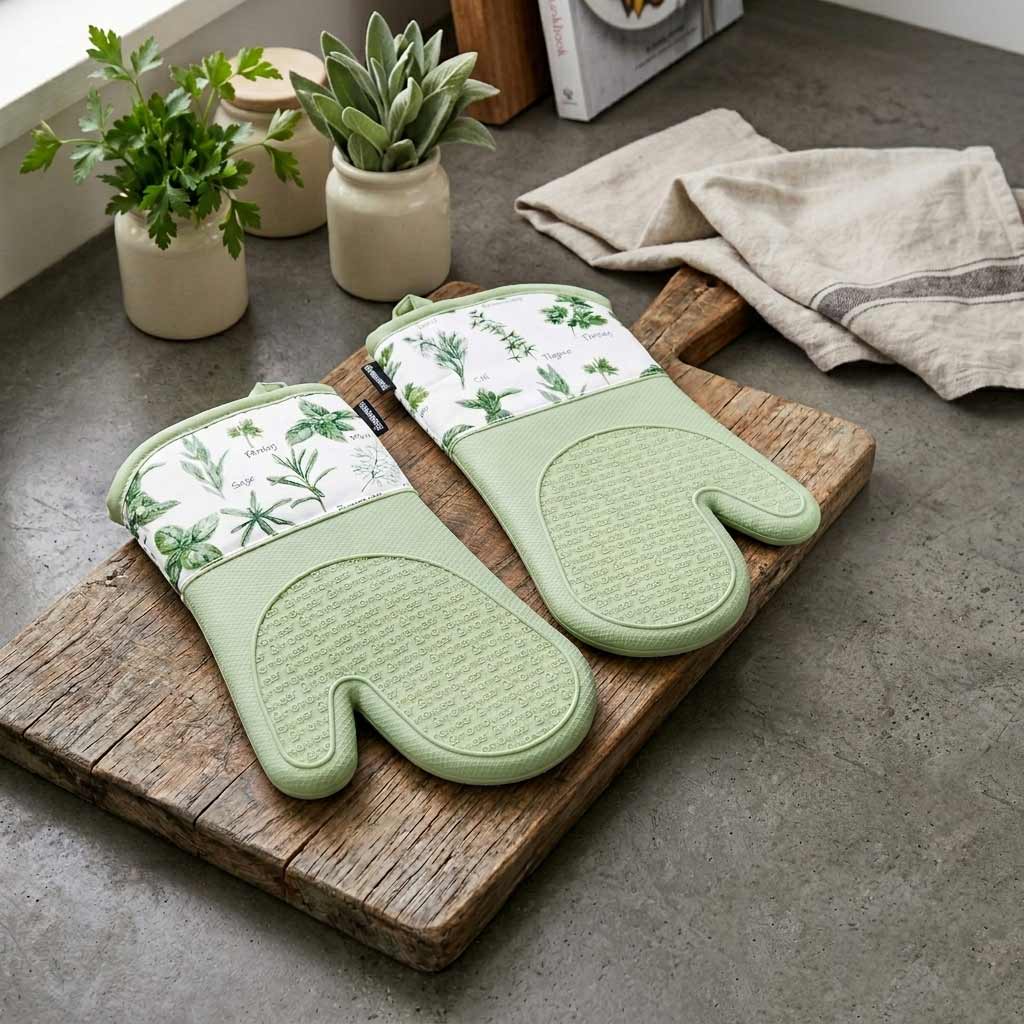 2-Pc. Silicone Non-Slip Oven Mitts