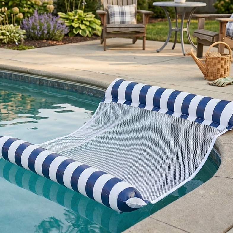 Double Pool Lounger-Spacious, Comfortable, with Head and Leg Support
