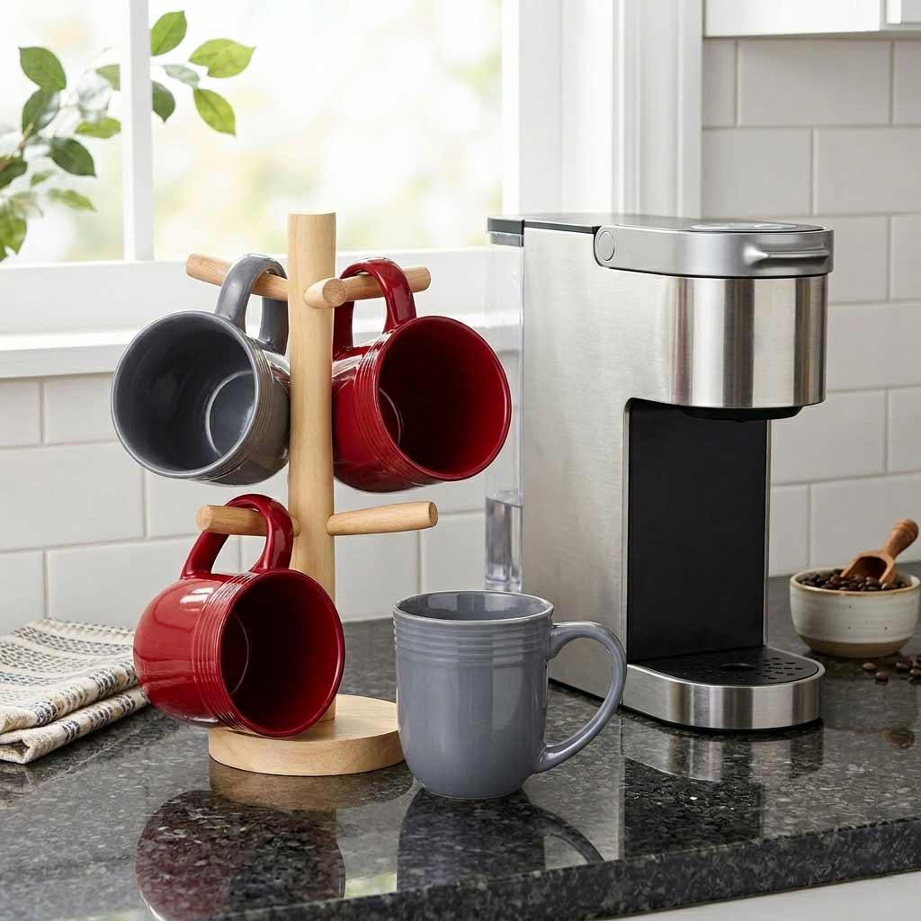 Kitchen Countertop Coffee Mug Holder Tree
