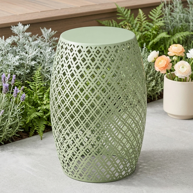 Metal Barrel Stool