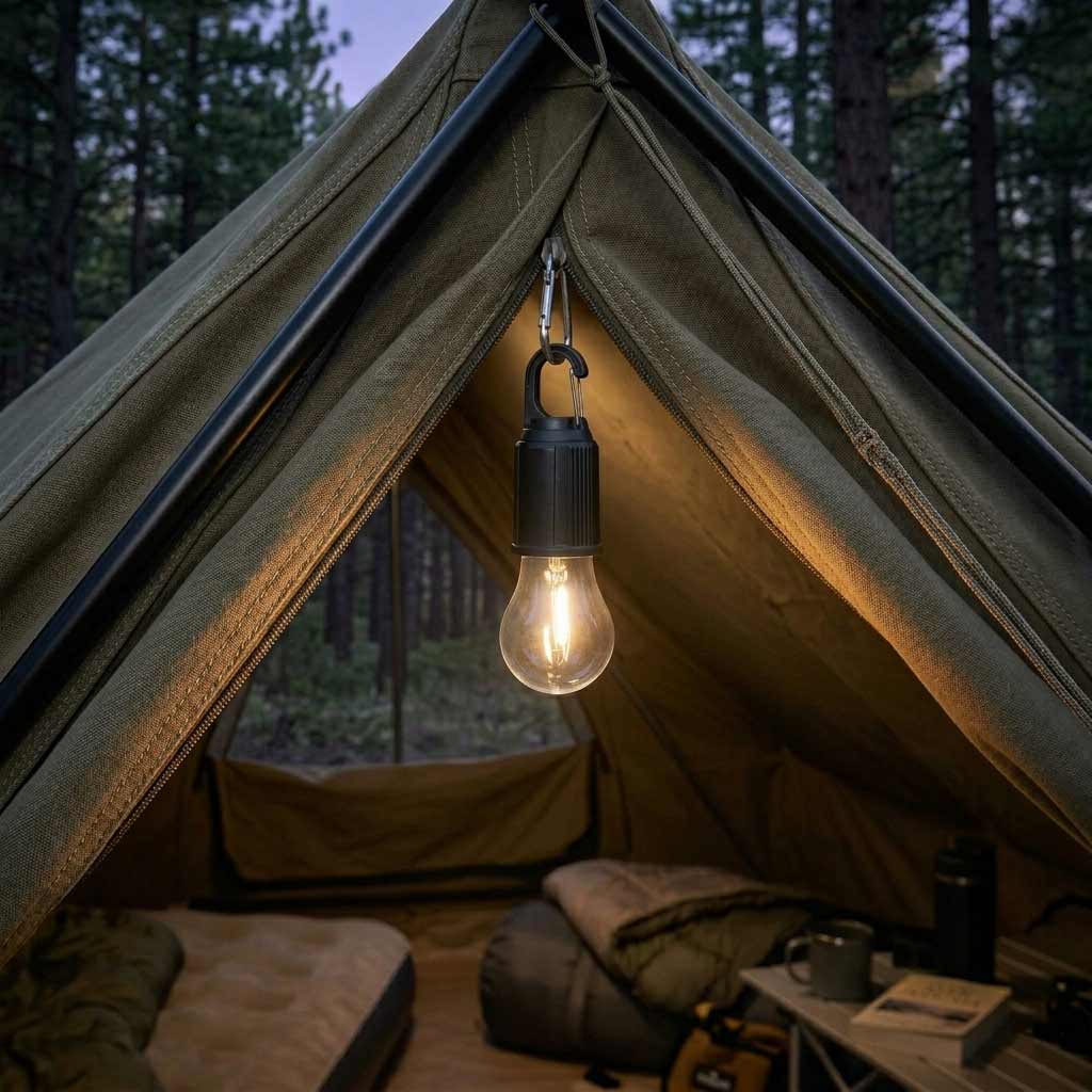 hanging camping tent Lakeside Rechargeable LED Camping Lantern 2.5 Hour Run Time with Hanging Clip