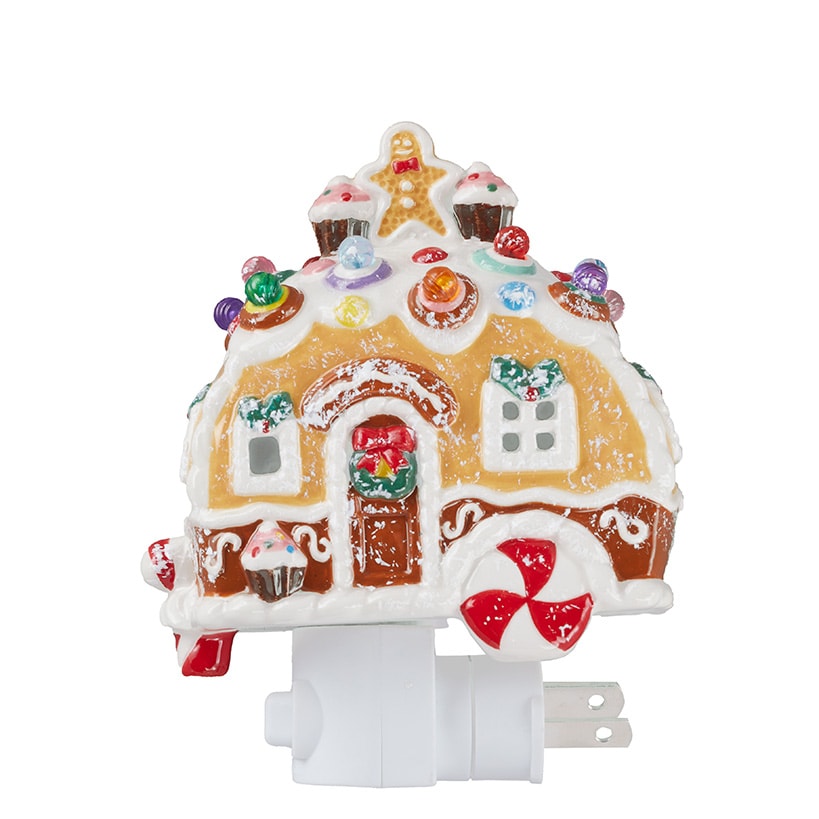 Lighted Gingerbread Holiday Accents