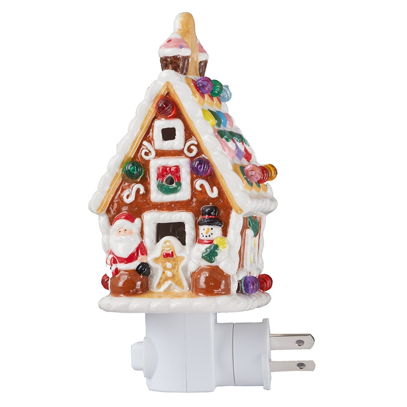 Lighted Gingerbread Holiday Accents