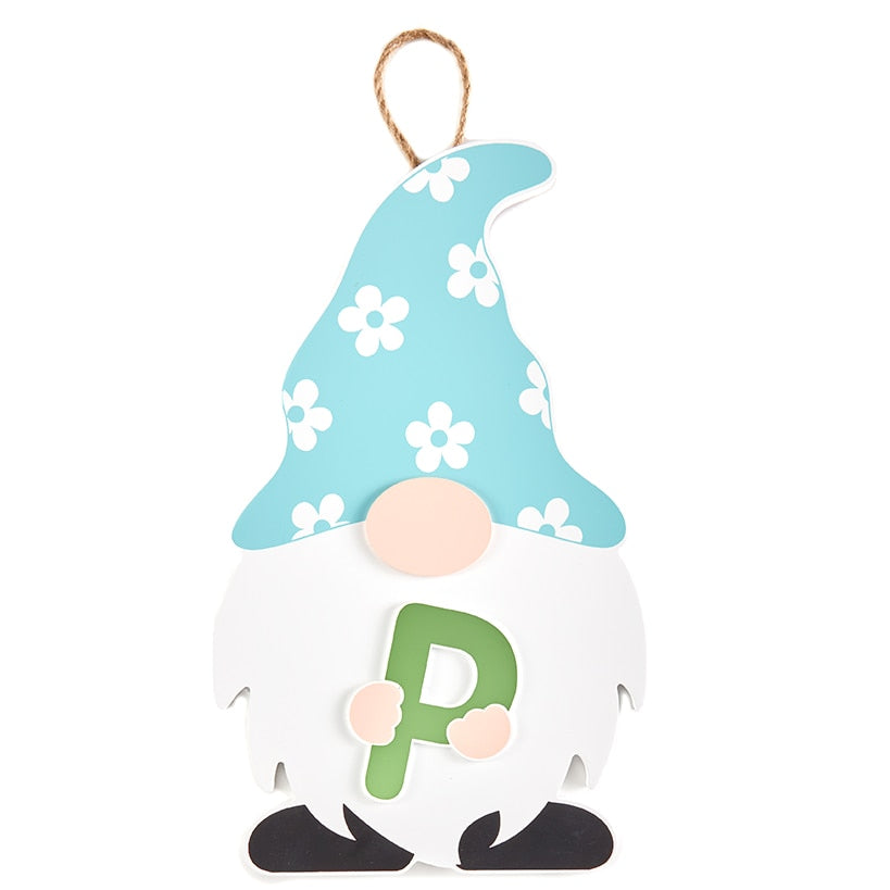 Monogram Gnome Door Hangers