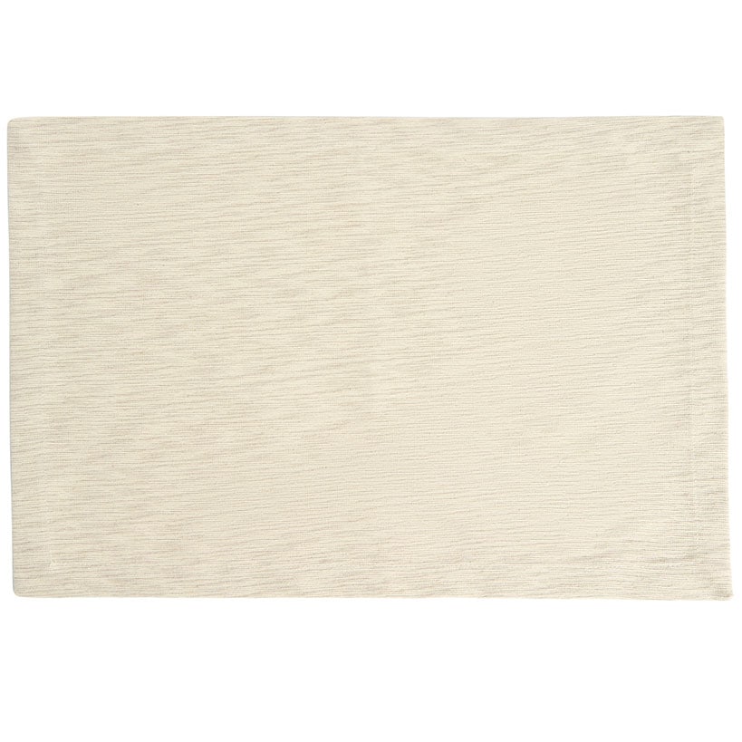 Grasscloth Weave Ivory Placemat 13" x 19"