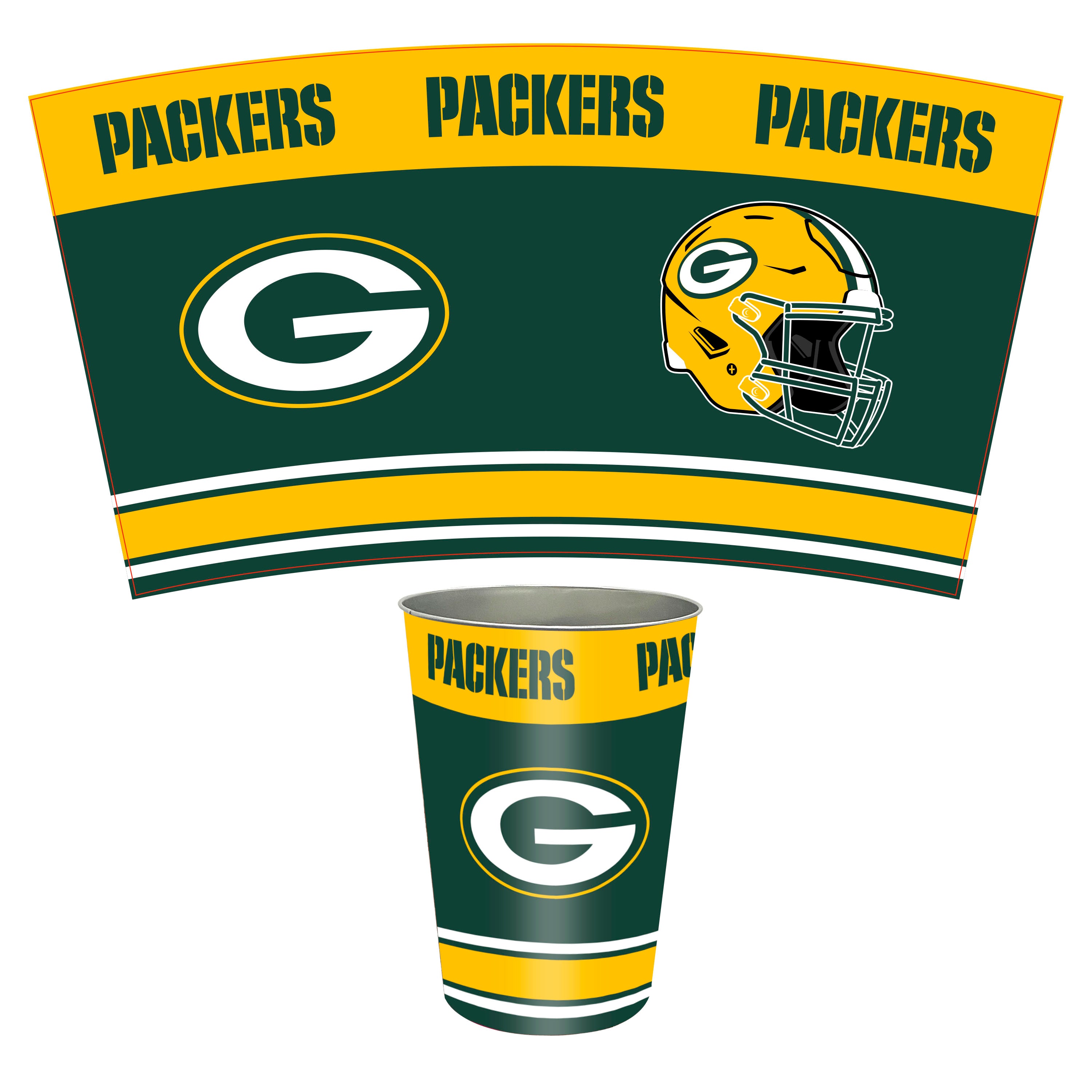 NFL Tin Wastebasket
