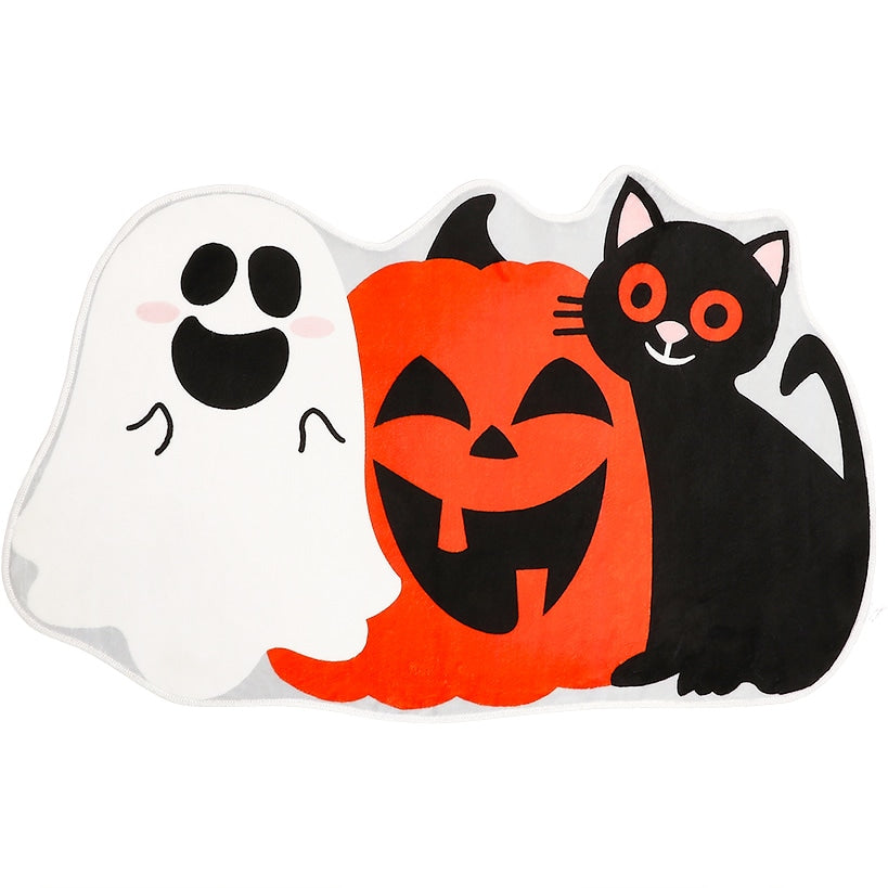 Halloween Themed Novelty Shaped Accent Kitchen Rug with Non-Skid Backing