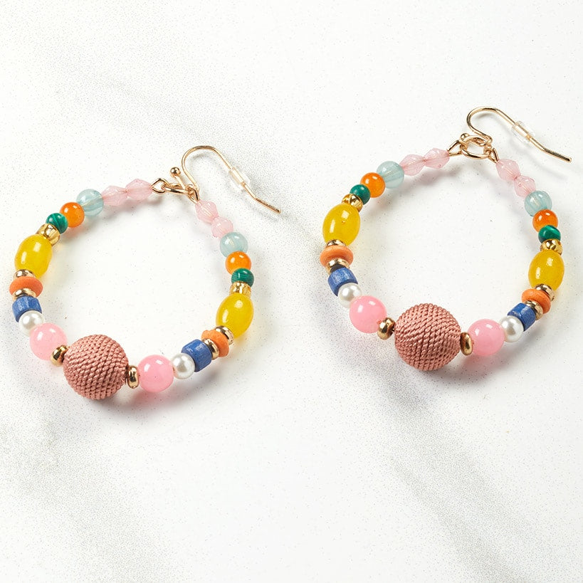 Spring Flower Beaded Jewelry#select-item_hoop-earrings