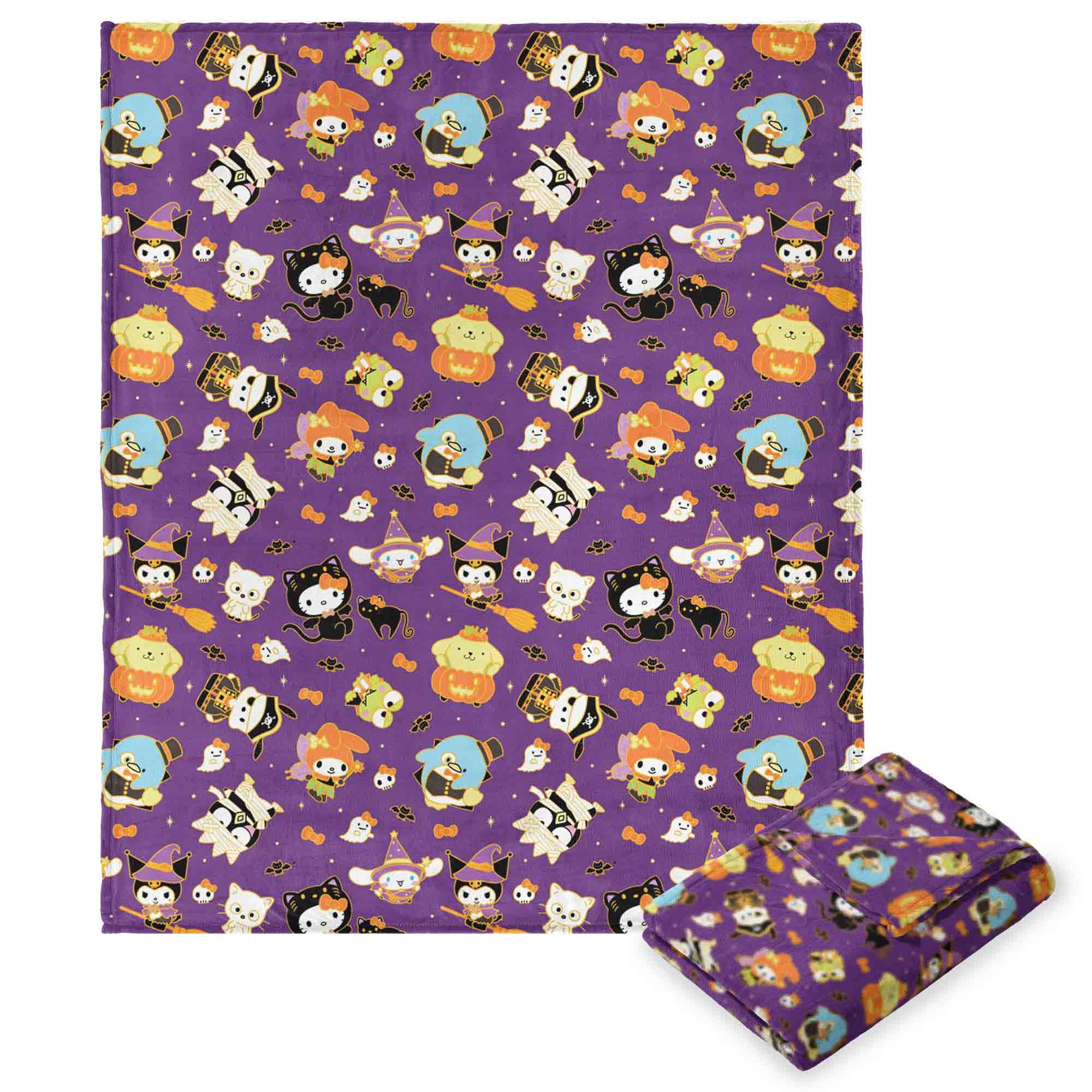 Hello Kitty & Friends Halloween Gold Silk Touch Throw