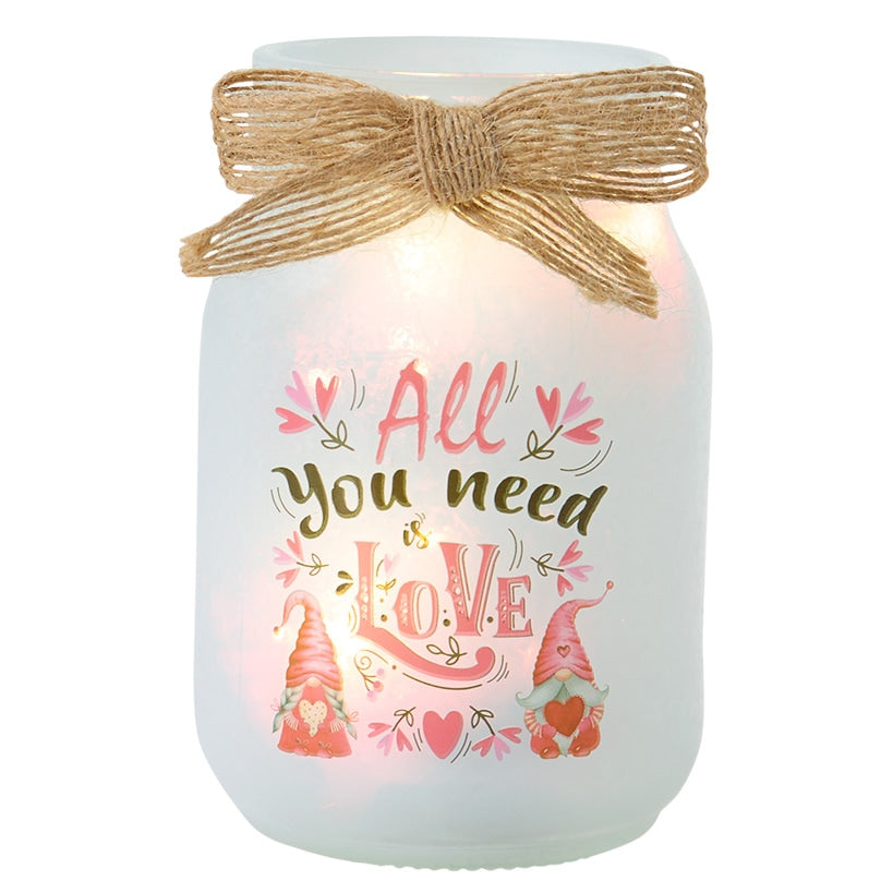 Valentine's And St Patrick's Fairy Light Mason Jar Décor