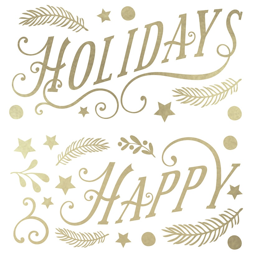 Holiday Sentiment Decals