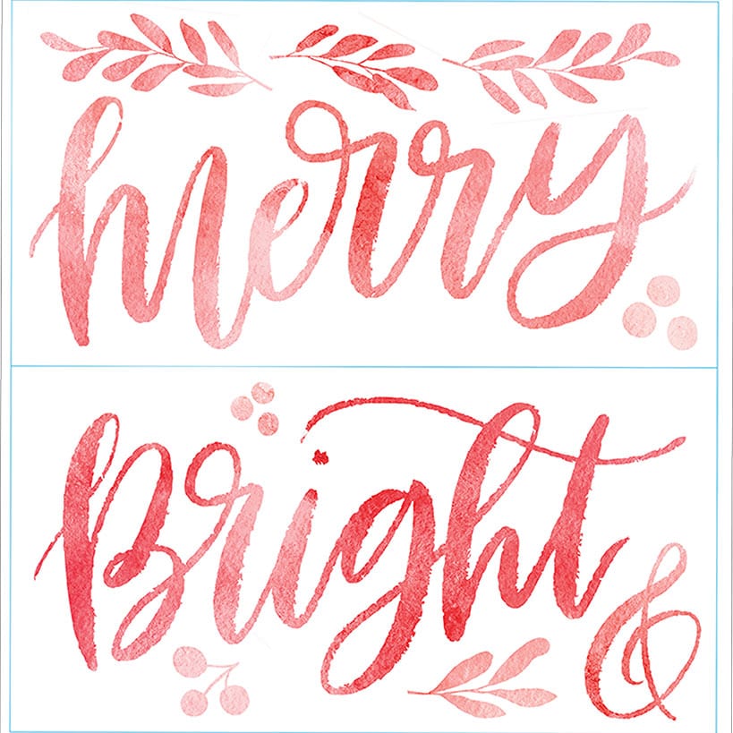Holiday Sentiment Decals