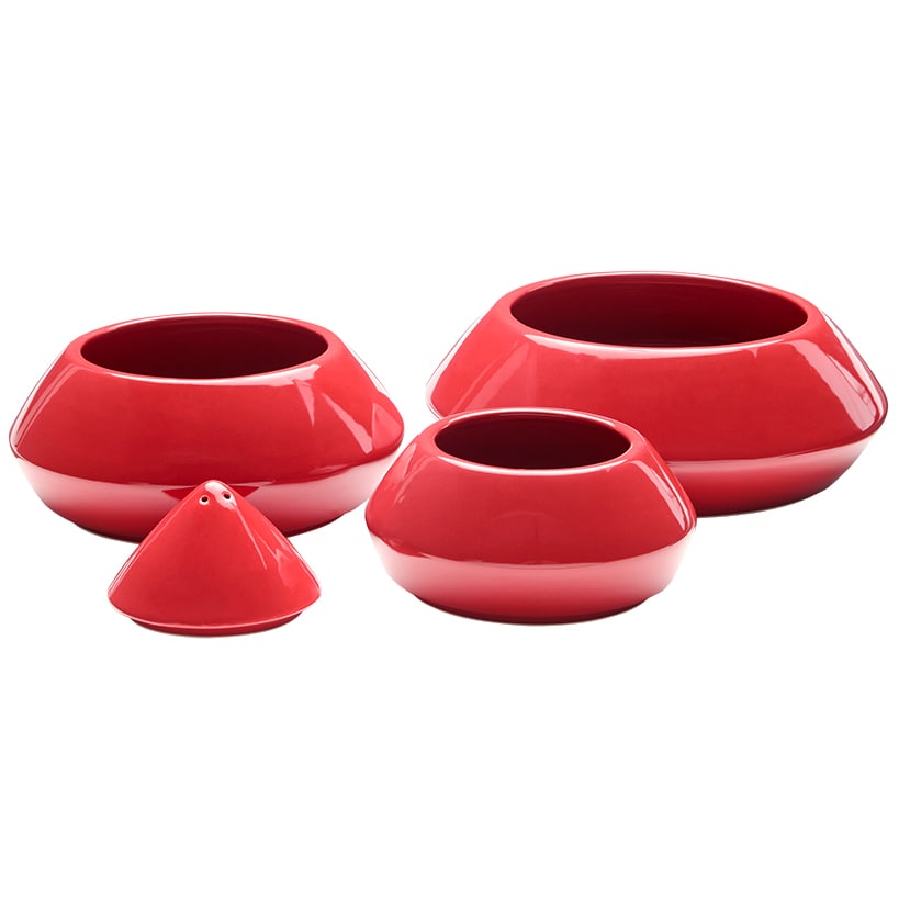 4pc Holiday Stackable Serving Bowls