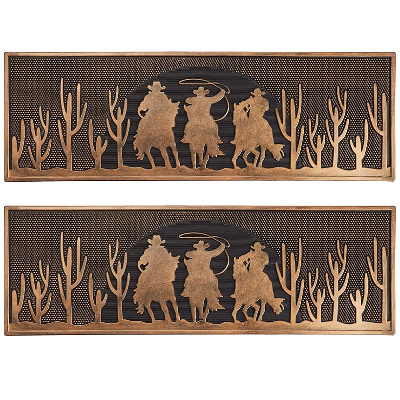 Stair Treads Set of 2 or Doormat, Home on the Range