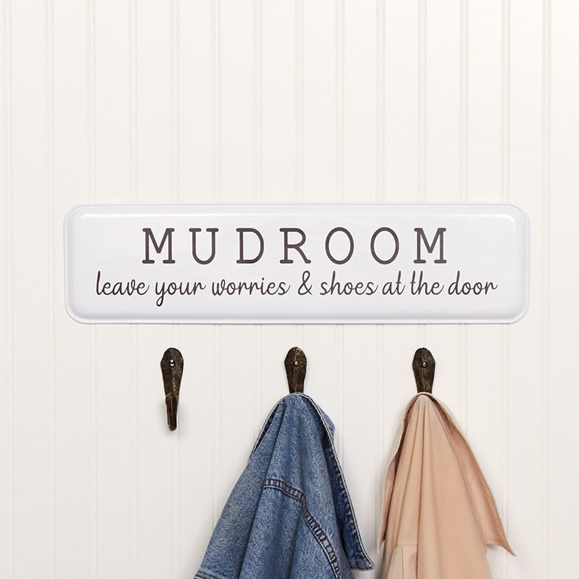 Humorous Household Metal Signs - Bathroom, Laundry, or Mudroom
