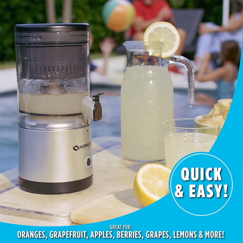Hurricane Juicer - No Waste, Compact, Cordless, and Rechargable