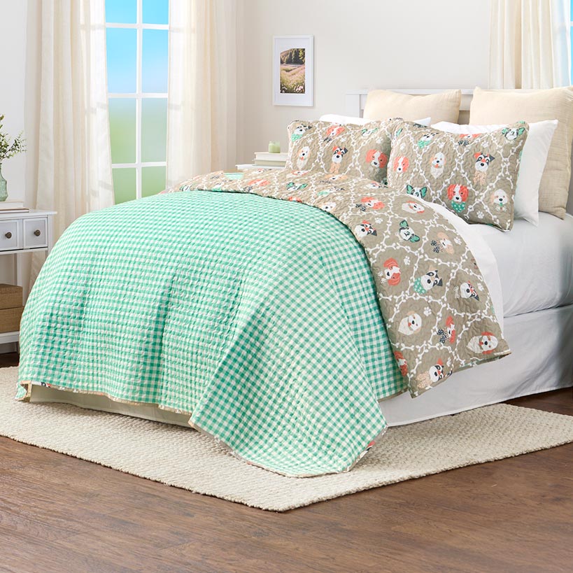 I Woof You Reversible Full/Queen or King Quilt