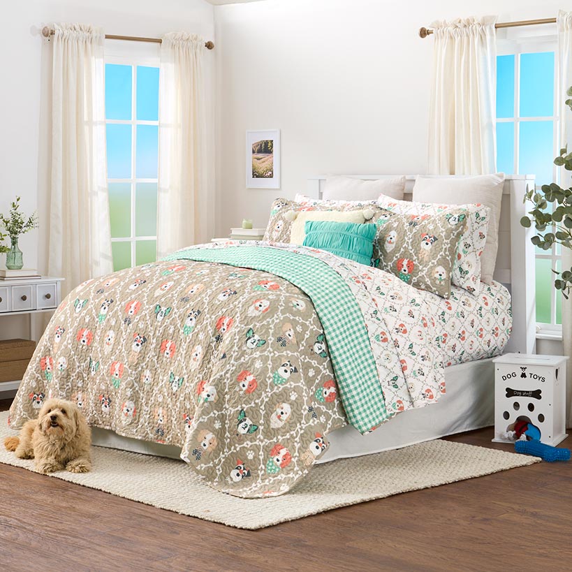 I Woof You Reversible Full/Queen or King Quilt