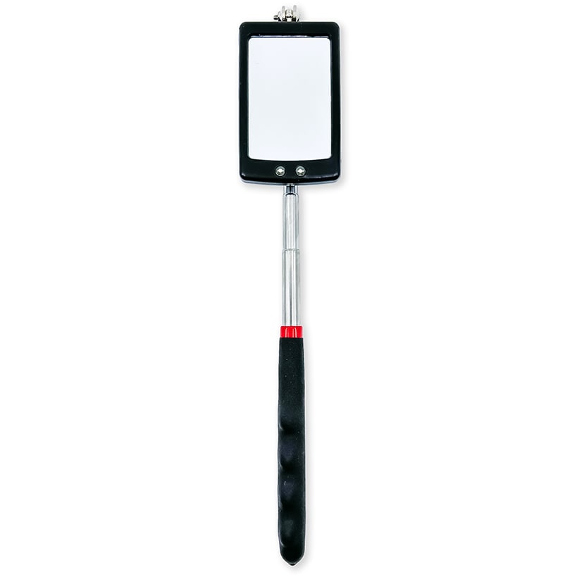 Telescoping Illuminated Mirror For Inspections with 360 Degree Veiw